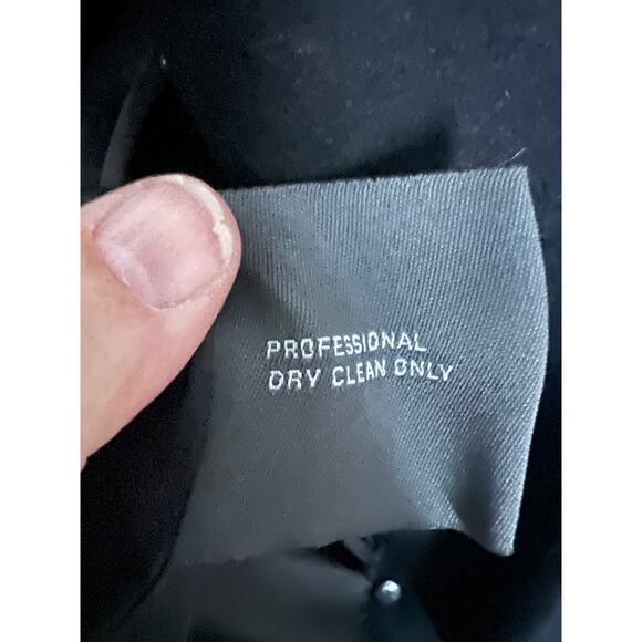 Kenneth Cole Reaction Womens Black Wool Blend Peacoat Size 10 Jacket - Picture 6 of 11